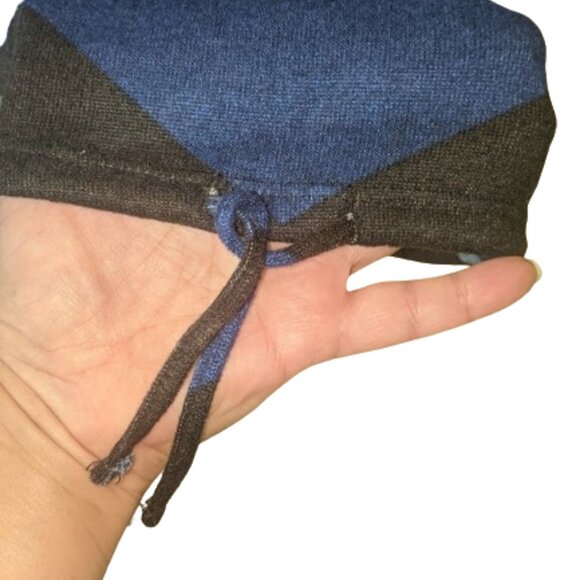 Blue Striped V-Neck Shirt or light Sweater 1X - Picture 4 of 4